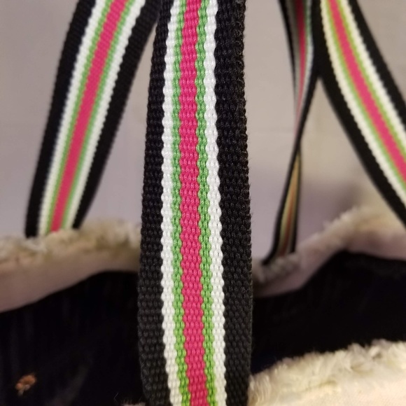 SOLD! NWOT Victoria's Secret Canvas Frayed Edge Tote - Picture 6 of 10